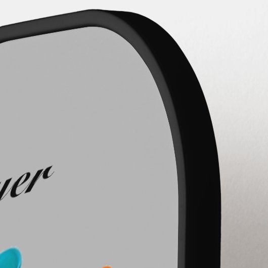 Artistiek Abstract Kleurrijk personaliseren Pickleball Paddle (Links Detail)