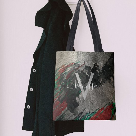 Artistiek Abstract Modern Glam Faux Gold Glittery Tote Bag