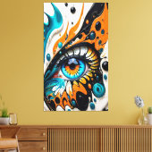 Artistiek Abstract Oog Canvas Afdruk (Insitu (Woonkamer))