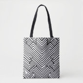 Artistiek Abstract Patroon Naadloos Tote Bag (Voorkant)