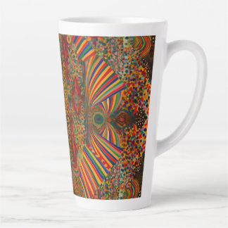 Artistiek abstract patroon voor late mok