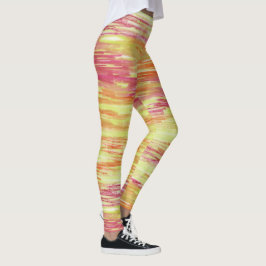 Artistiek Abstract Psychedelische Kleuruitbarsting Leggings