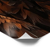 Artistiek adelaarsportret - Levendig olieverfschil Perfect Poster (Hoek)