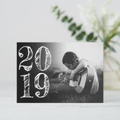 Artistiek Afstuderen | Wit Zwart Minimaal 2 Foto Aankondiging (Staand voorkant)