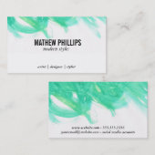 artistiek | Aqua Blue Visitekaartje (Voorkant / Achterkant)