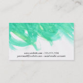 artistiek | Aqua Blue Visitekaartje (Achterkant)