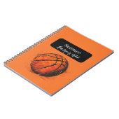 Artistiek Basketbal Sport Kinder Notitieboek (Linkerzijde)