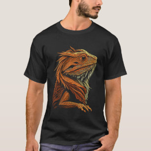 Artistiek  Bearded Dragon Minimalist Beardie T-shirt