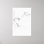 Artistiek berglandschap - Premium Canvas Afdruk (Voorkant)