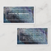 Artistiek Blauw / Kader 2 Visitekaartje (Voorkant / Achterkant)