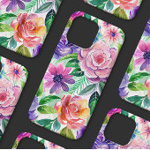 Artistiek Bloemen Ontwerp iPhone Case