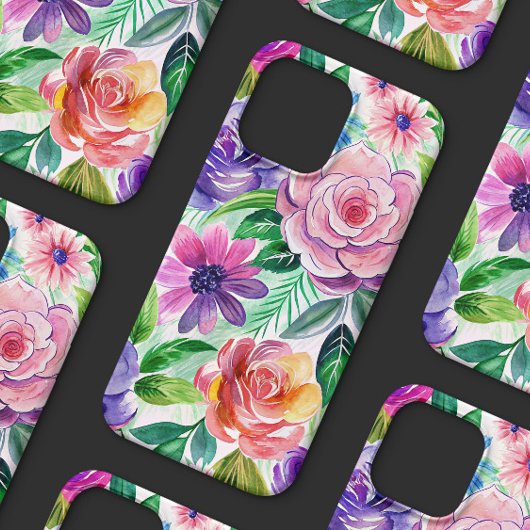 Artistiek Bloemen Ontwerp iPhone Case