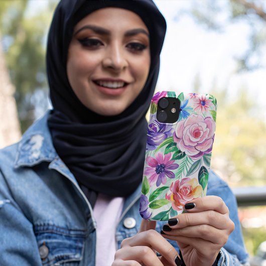 Artistiek Bloemen Ontwerp iPhone Case