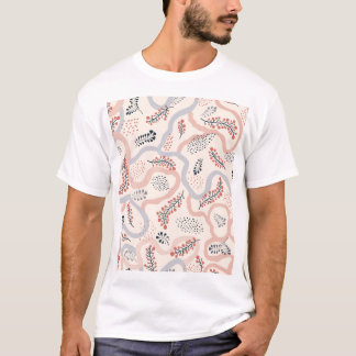 Artistiek bloemenpatroon, sierlijke herfstdecor. t-shirt