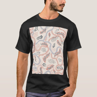 Artistiek bloemenpatroon, sierlijke herfstdecor. t-shirt