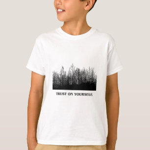 Artistiek Boom Silhouet Grafische T-shirt