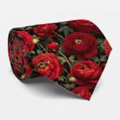 Artistiek bruidsjonker cadeau ranunculus bloem stropdas (Opgerold)