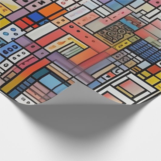 artistiek cadeaupapier (Hoek)