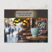 Artistiek Café Quote Postkaart (Voorkant)
