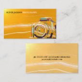 Artistiek camerologo | lenslichtsporen visitekaartje (Voorkant / Achterkant)