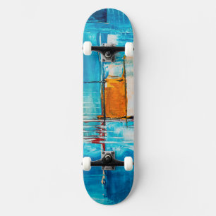 Artistiek Coole Geschilderde Persoonlijk Skateboard