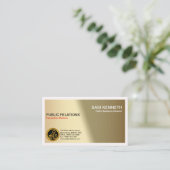 artistiek creatief in het licht van de public rela visitekaartje (Staand voorkant)