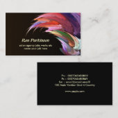 artistiek creatief visitekaartje (Voorkant / Achterkant)