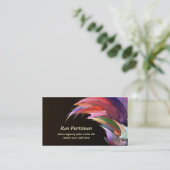 artistiek creatief visitekaartje (Staand voorkant)