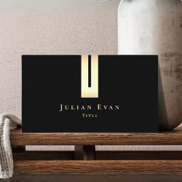 Artistiek Detail Zwart en Goud Visitekaartje