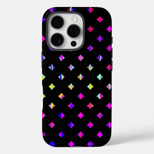 Artistiek Diamant Patroon Ontwerp Case-Mate iPhone Case (Achterkant)