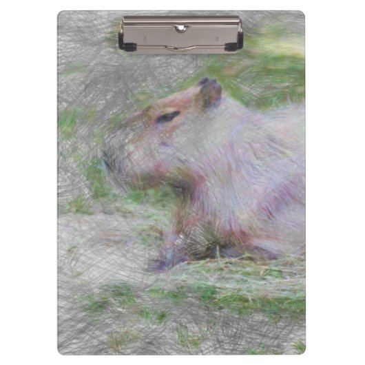 artistiek dier capybara klembord (Voorkant)