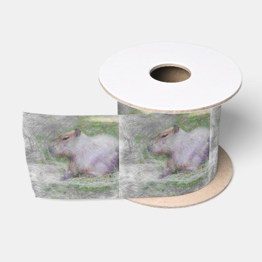artistiek dier capybara satijnen lint (Spoel)