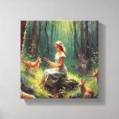 Artistiek doek (licht) canvas afdruk (Voorkant)