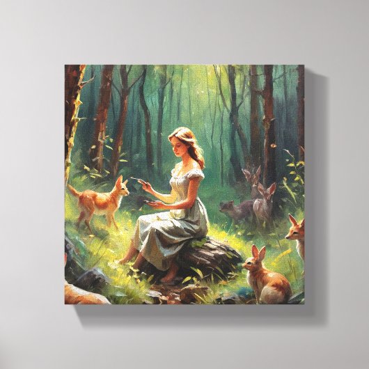 Artistiek doek (licht) canvas afdruk (Voorkant)