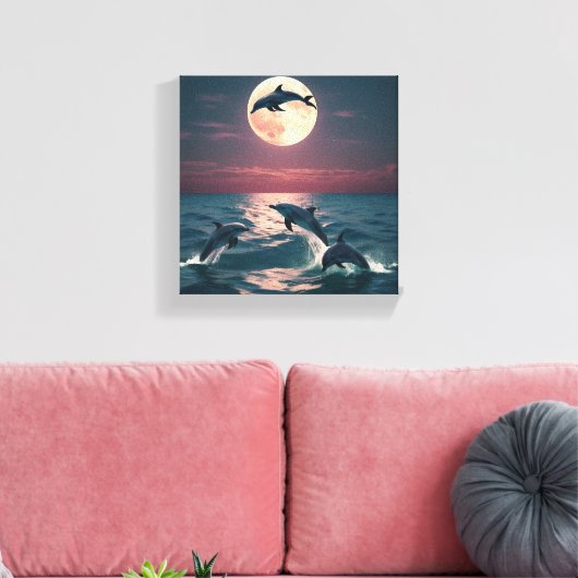 Artistiek doek (The Happiness) Canvas Afdruk (Insitu (Woonkamer))