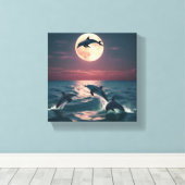 Artistiek doek (The Happiness) Canvas Afdruk (Insitu (Houten vloer))