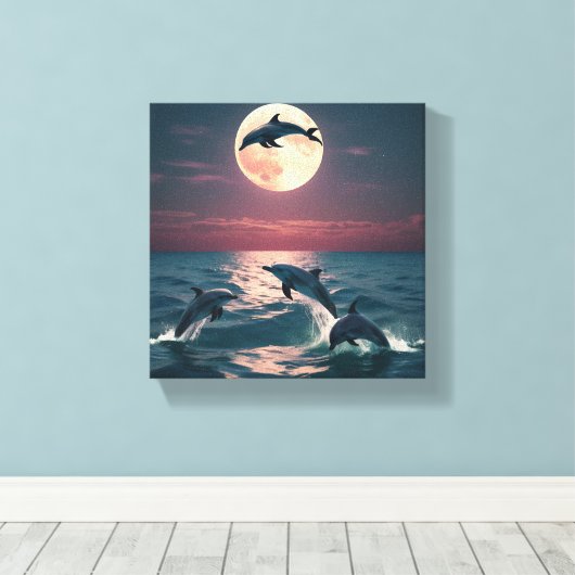 Artistiek doek (The Happiness) Canvas Afdruk (Insitu (Houten vloer))