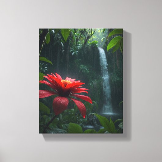 Artistiek doekje (Red Paradise) Canvas Afdruk (Voorkant)