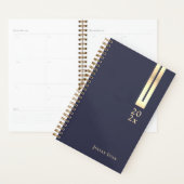 Artistiek Elegant Detail Marine Blauw & Goud Niet  Planner (Display)