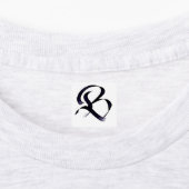Artistiek Elegant Monogram Kalligrafie Letter "B" Labels (Aangebracht)