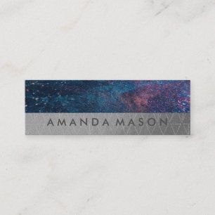 artistiek   Fashionable Lux Triangle Patroon Mini Visitekaartje