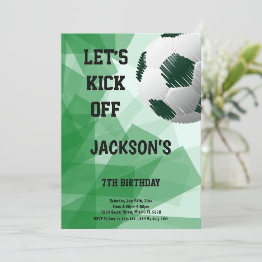 Artistiek Football Thema Kaart (Staand voorkant)