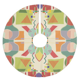 Artistiek Geometrisch: Kleurrijk Naadloos Patroon Kerstboom Rok