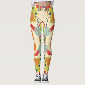 Artistiek Geometrisch: Kleurrijk Naadloos Patroon Leggings