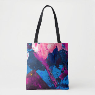 Artistiek geschilderde textuur, modern decor. tote bag