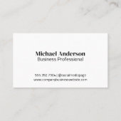 Artistiek gestileerd bloempatroon visitekaartje (Achterkant)