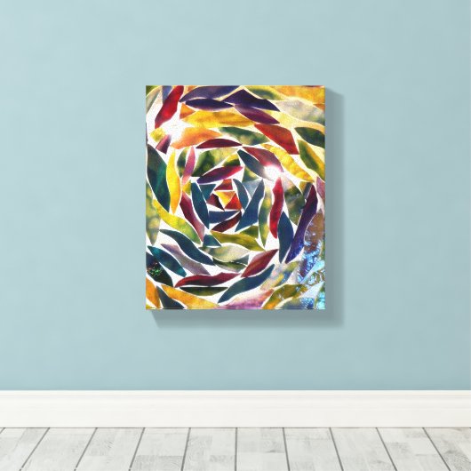 Artistiek Glas Moderne Canvas Fotoprint (Insitu (Houten vloer))