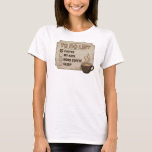 Artistiek Goud COFFIE EERST RED DE WERELD Kunst De T-shirt
