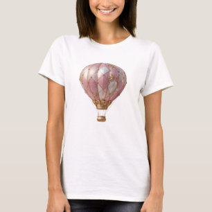 Artistiek goud PRINCESS AIR BALLOON 3D-tekstkunst T-shirt