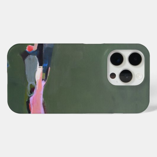 Artistiek groen Abstract schilderij Case-Mate iPhone Case (Achterkant (horizontaal))